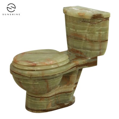 High-End Green Onyx Toilets